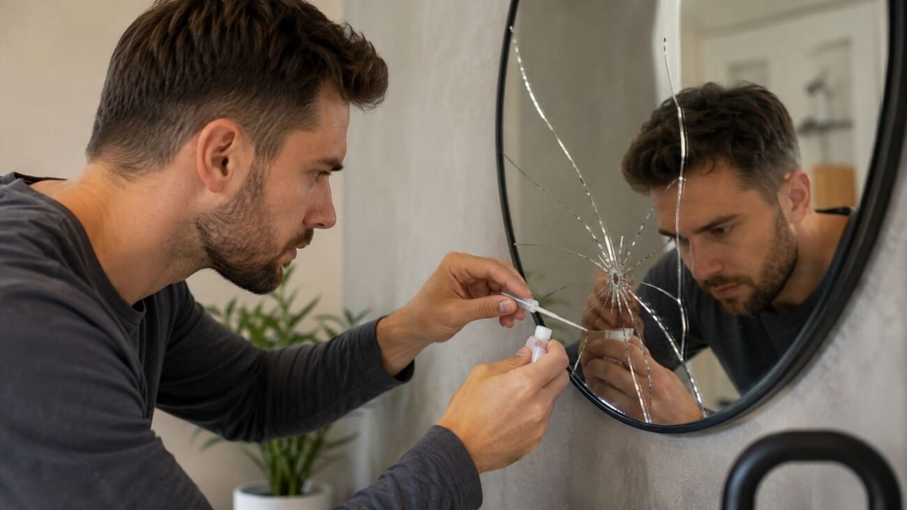 How to Fix a Cracked Mirror