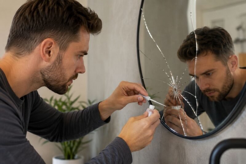How to Fix a Cracked Mirror