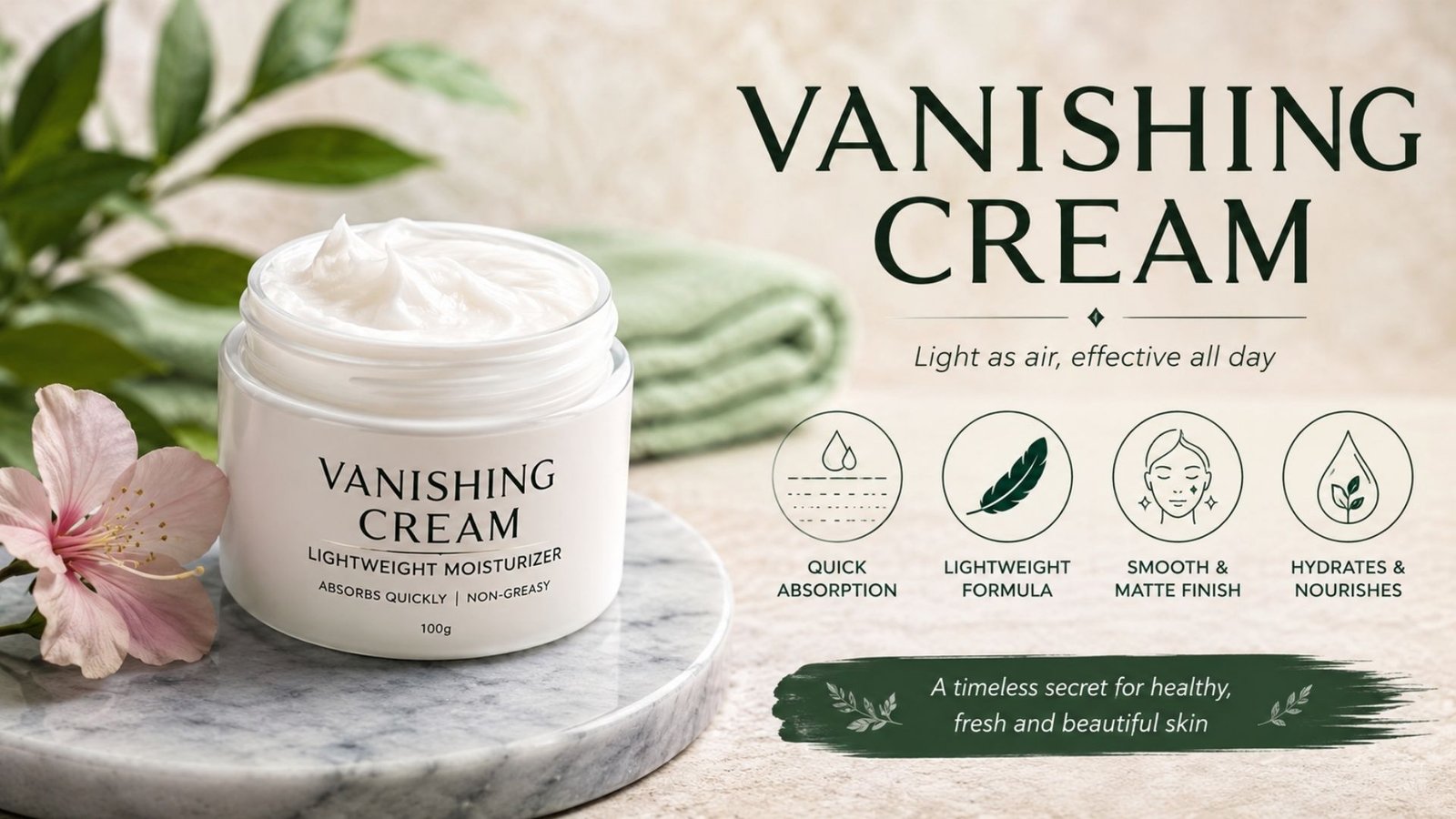 Vanishing cream
