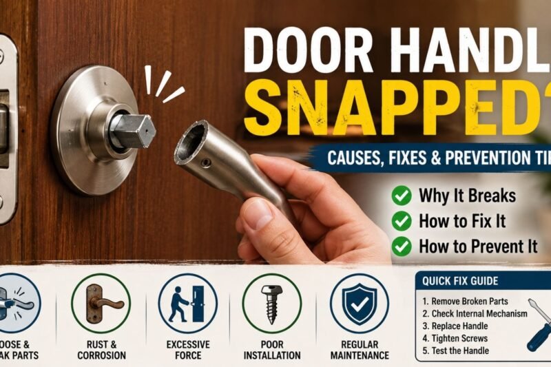 Door Handle Snapped? Causes, Fixes & Repair Guide !